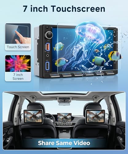 Radio Auto Doble Din con Pantalla Táctil 7 Pulgadas miniatura 3
