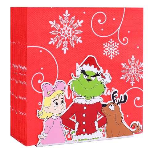 Christmas Napkin Holder for Tables-Christmas Design for Christmas Decorations,Napkin Holders Dispenser for Indoor & Outdoor Modern Paper Napkin Holder for Desk Home Decor Gifts