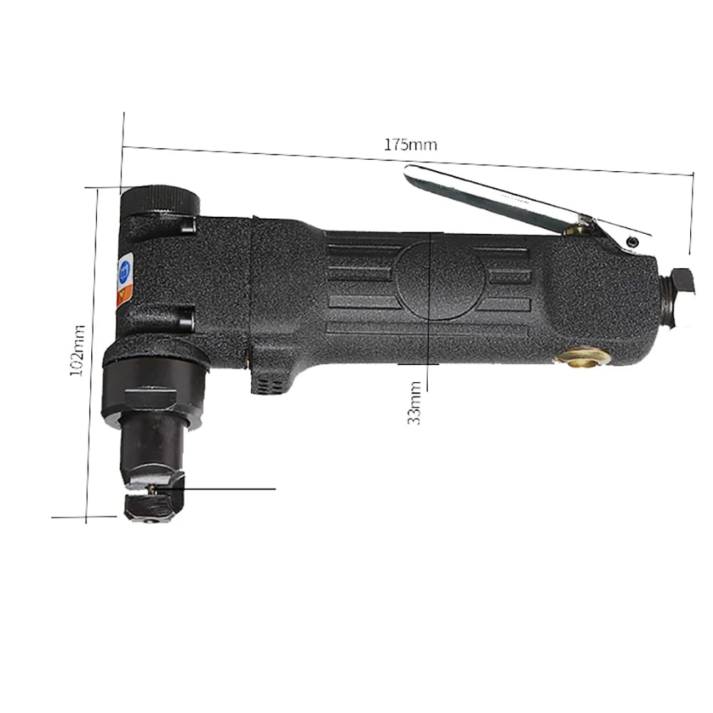 Tijeras Curvas Neumáticas WT-400, Cizalla de Impacto Neumática Cortadora de Láminas de Hierro Máquina de Corte Manual 2500RPM 90PSI