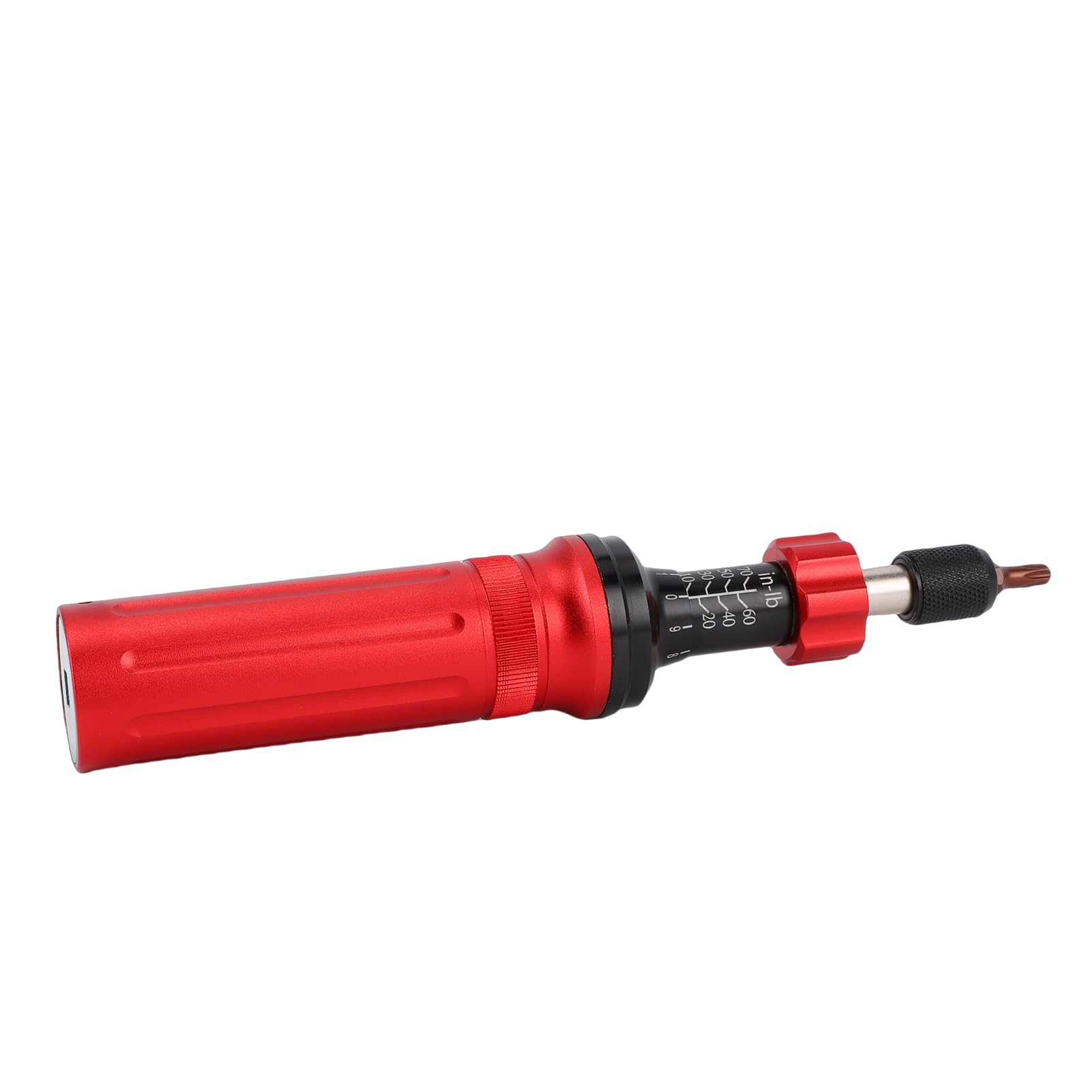 Asixxsix Destornillador Dinamométrico, Rango de 10-70 in Lb, Llave Dinamométrica Preestablecida de 1/4, Destornillador en Pulgadas con Puntas de Acero S2 para Reparación de Bicicletas, Mantenimiento