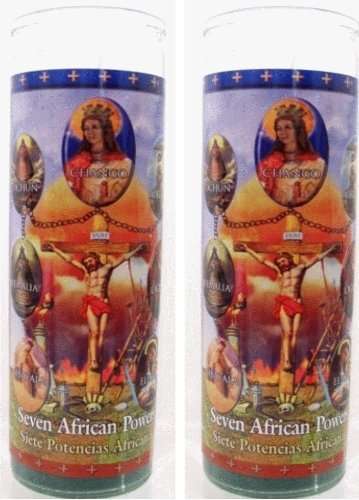 Gifts by Lulee, LLCSet of 2 Seven African Powers Prayer Candles 2 Veladoras De