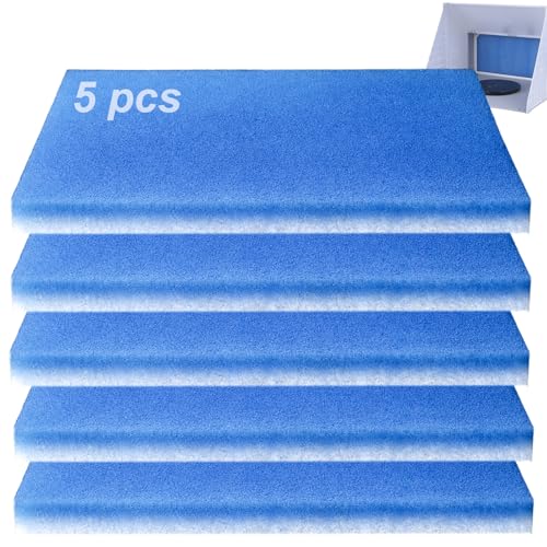 Podoy 5 Pack Airbrush Spray Booth Filters Double-Layer Paint Booth Filters Compatible with Master B400DC & B420DCK 16 7-1/4
