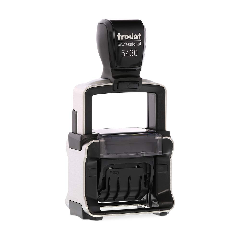 Trodat Professional Dater 5430 Personalised Custom Office and Business Stamp - 1+1 Lines of Text