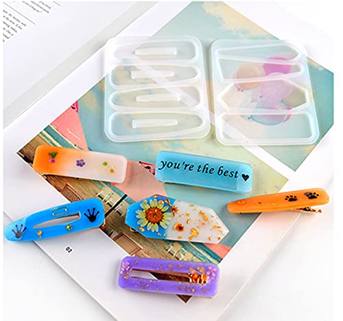 Dancepandas Siliconen Mallen Haarspeldjes 6 STKS Baret Schimmel Siliconen Hars Epoxy Schimmel Hars Gietvormen Voor… - Afbeelding 5