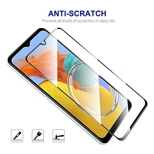 Image of Casodon Tempered Glass Screen Protector Guard for Samsung Galaxy M14 5G - Black