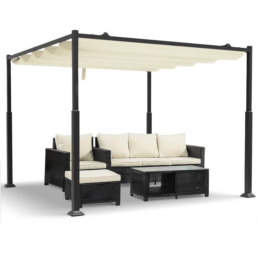 VOUNOT Pergola Rétractable 3x3m