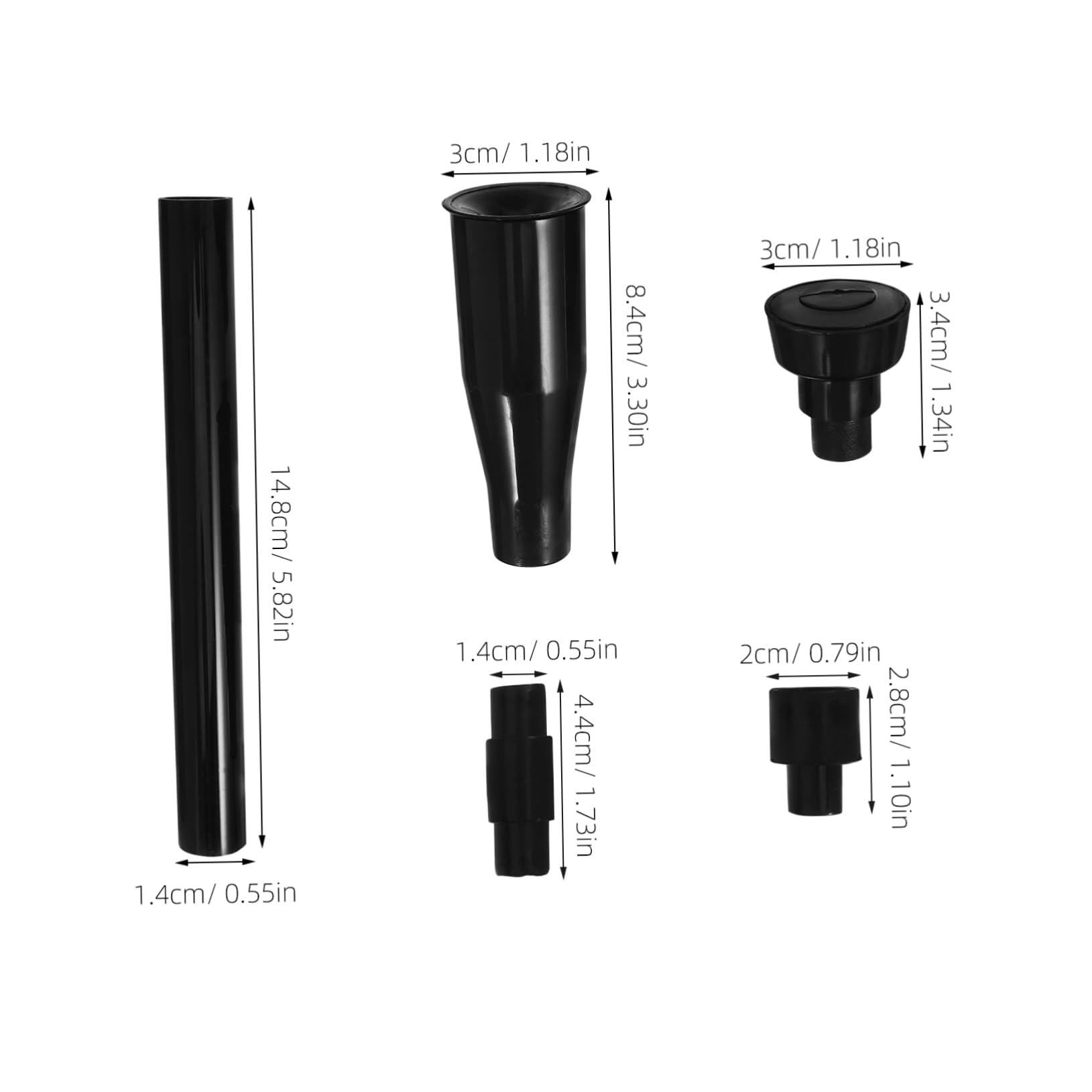 BCOATH 8-piece Pond Fountain Set Garden Pond Pump Accessories Water Hose Pressure Nozzle Kit Small Pool Sprayer for Outdoor Water Features