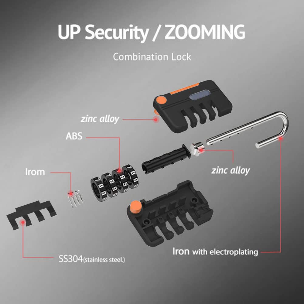 Cadenas à combinaison avec code réinitialisable, Cadenas à code, serrure à combinaison en alliage de zinc, cadenas à combinaison à 4 chiffres(Parent)