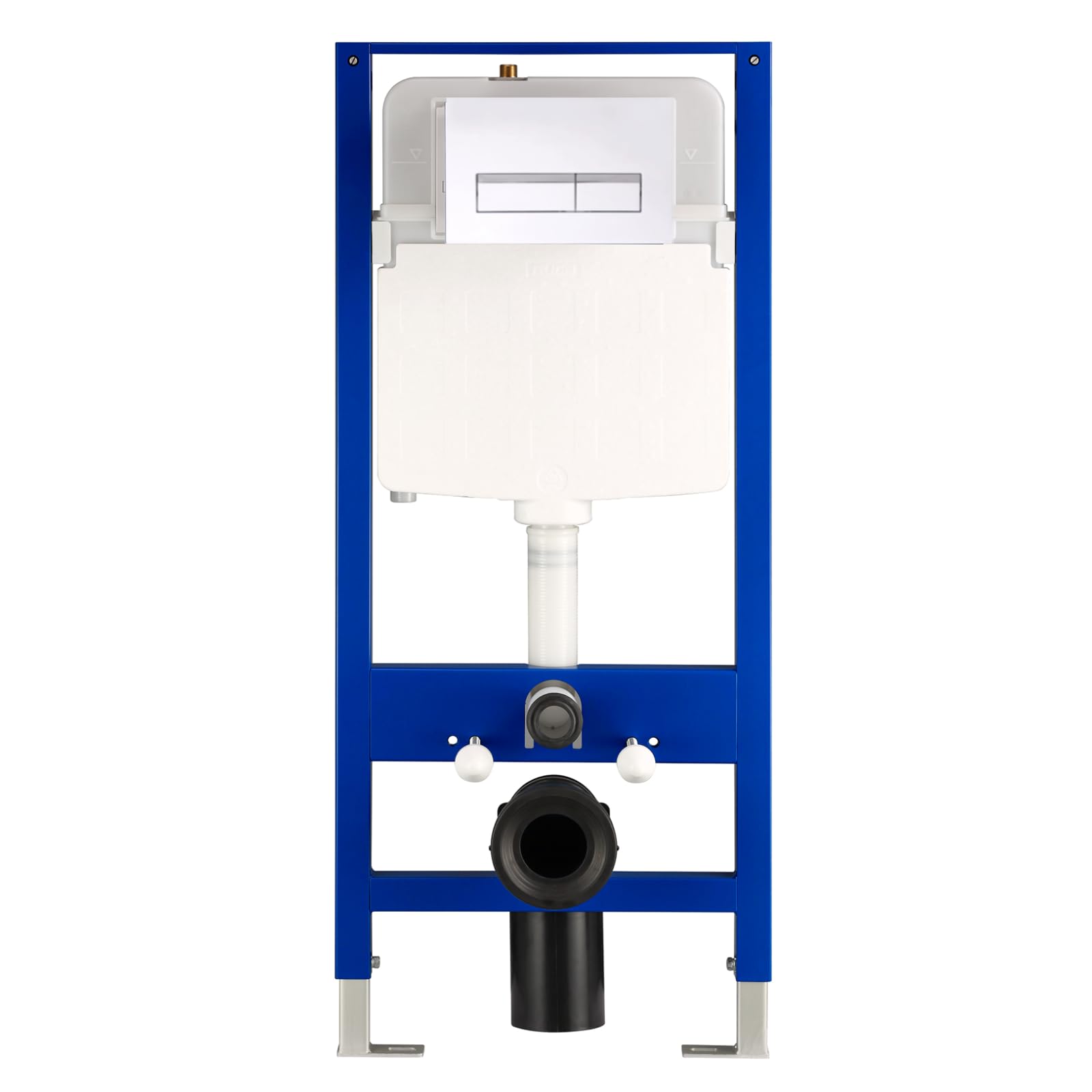 Inodoro colgante y elemento de pared completo, inodoro con cisterna empotrada, placa de accionamiento de inodoro, pared con cierre suave automático de cierre suave, tapa de polipropileno, color blanco