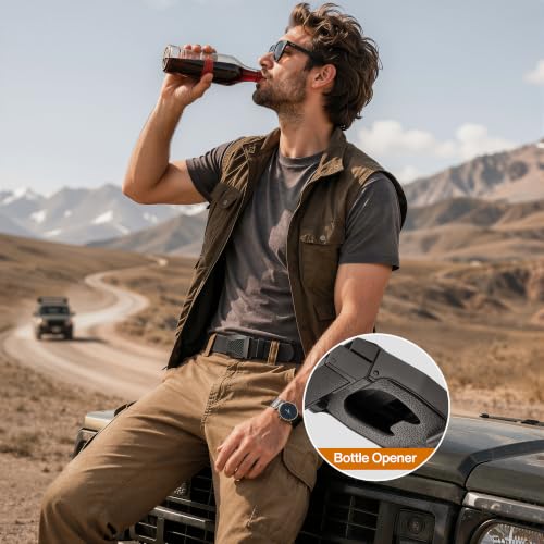 Image of BULLIANT Stretch Tactical Web Belt For Men-Trimmable 1.5 inch-Adjustable Fit