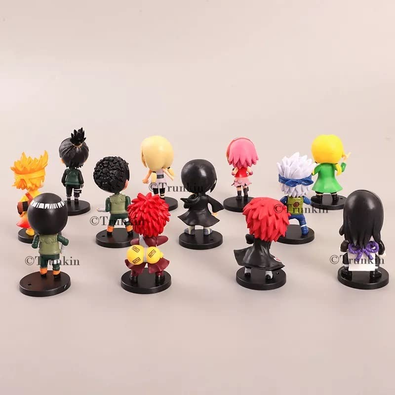 Image of Trunkin 12 Pcs Set B sage Mode Anime Action Figure PVC Set Collectible Sasuke Itachi Jiraiya Hinata Kakashi Figurines Uzumaki Sage Mode