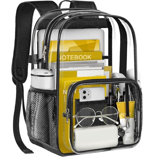 GEAMSAM Clear Backpack Transparent Heavy Duty...