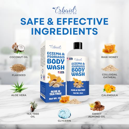 Image of Eczema Body Wash - All Natural Eczema Soap for Dry, Itchy Sensitive Skin