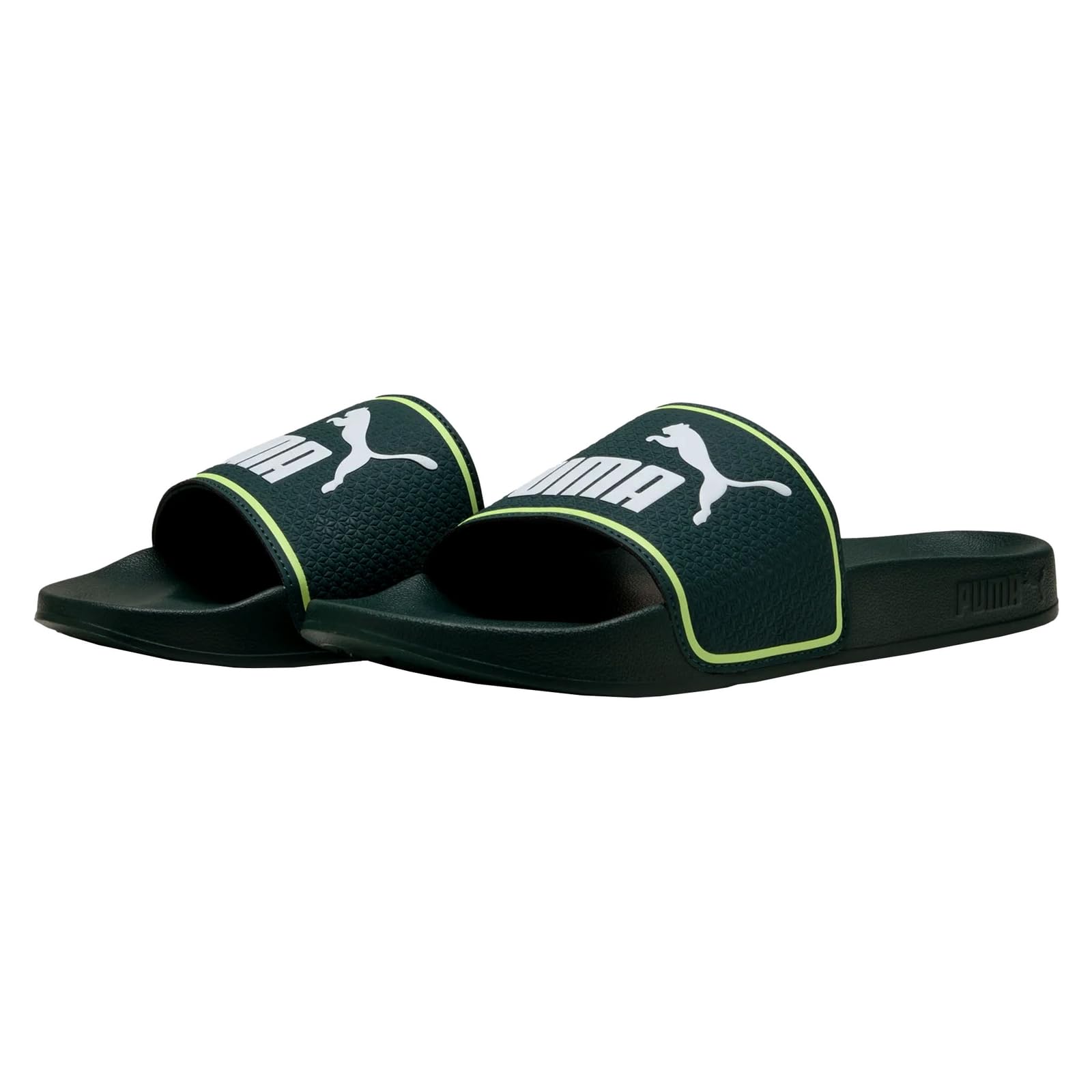 PUMA Sandalo Leadcat 2.0Slide unisex, Green Terrain PUMA - Luce bianca frizzante, 40.5 EU