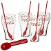 Coca-Cola Luminarc 9 Piece Coke Float Set, Red