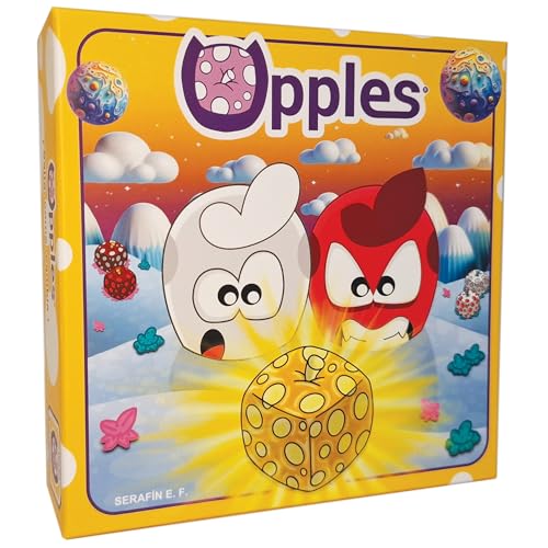 UPPLES | Juego de Mesa con Amigos y Familia | Juego de Estrategia, Lógica y Diversión | Adultos y niños Desde 8 años | De 1 a 4 Jugadores o en Equipos | 124 Cartas, 8 Fichas de Personaje