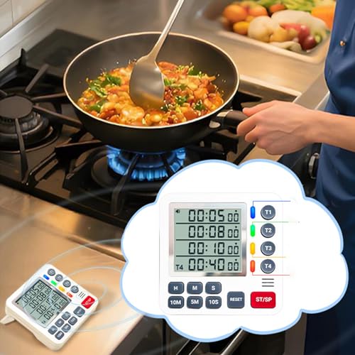 Minuteries de tâches multiples à 4 groupes pour opérations synchrones en cuisine - 7