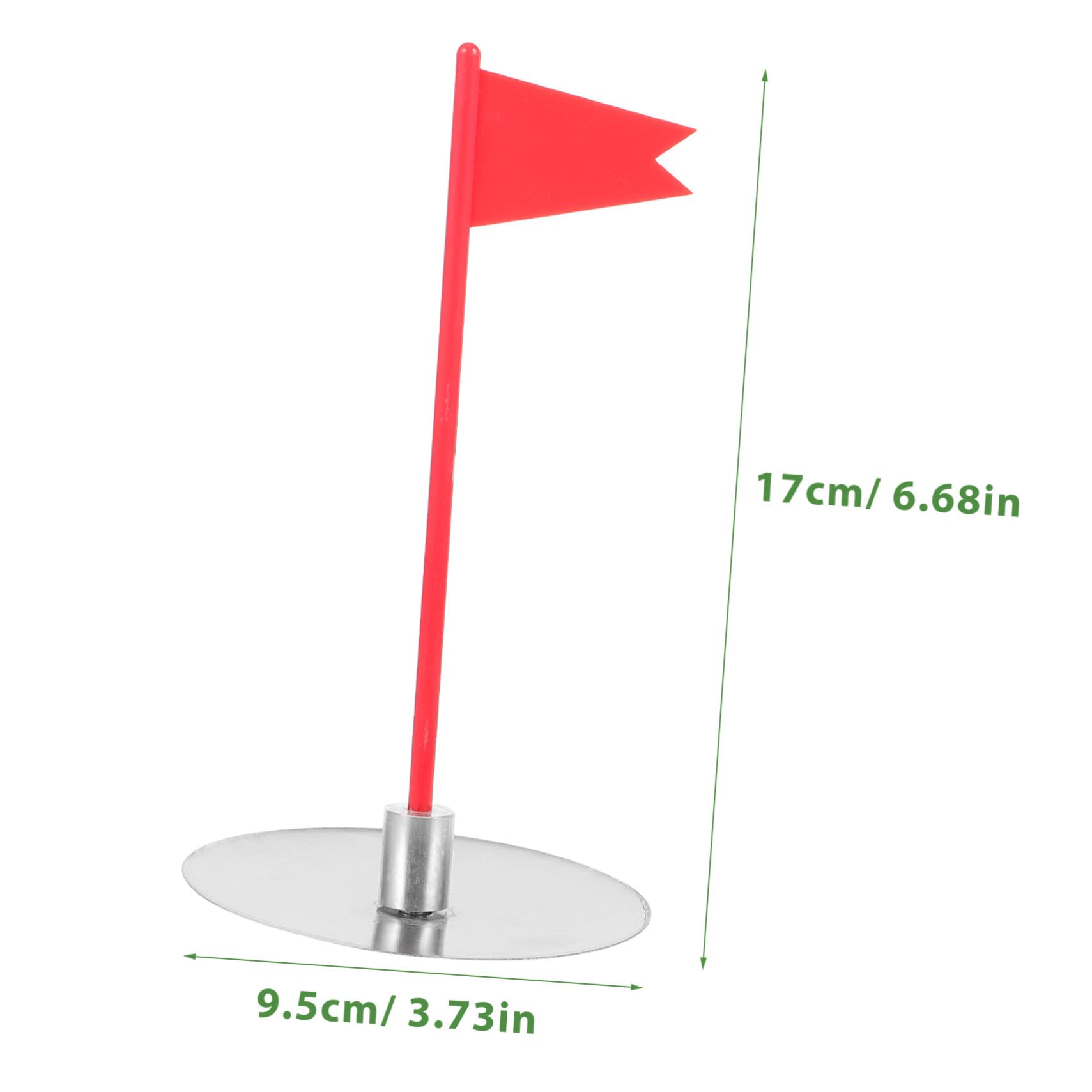 KICHOUSE Golf Green Cup and Flagstick Set Training Putting Cup for Yard Golf Gadget for Home and Professional Use