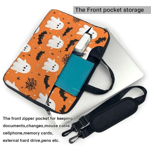 Maletín para Laptop 14 pulgadas Ghosts Bats Spider impermeable miniatura 6