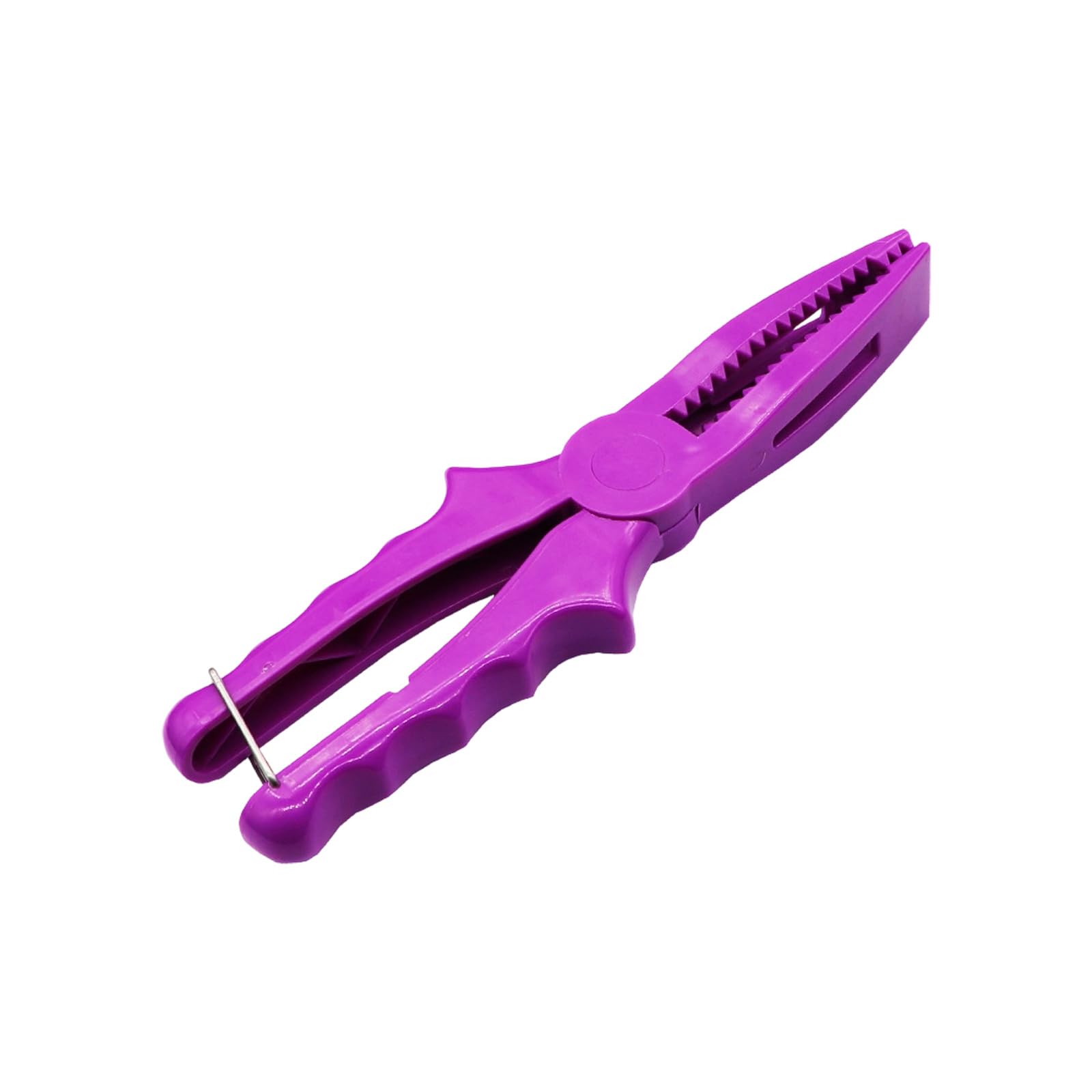 Alloneslife Purple Ergonomic Lightweight Abs Fish Clamp With Nonslip Grip For Secure Handling In Wet Fishing Conditions Ensuring Comfort And Easy To Use Fish Grippers With Simple Locking Function Easy Carry Grip