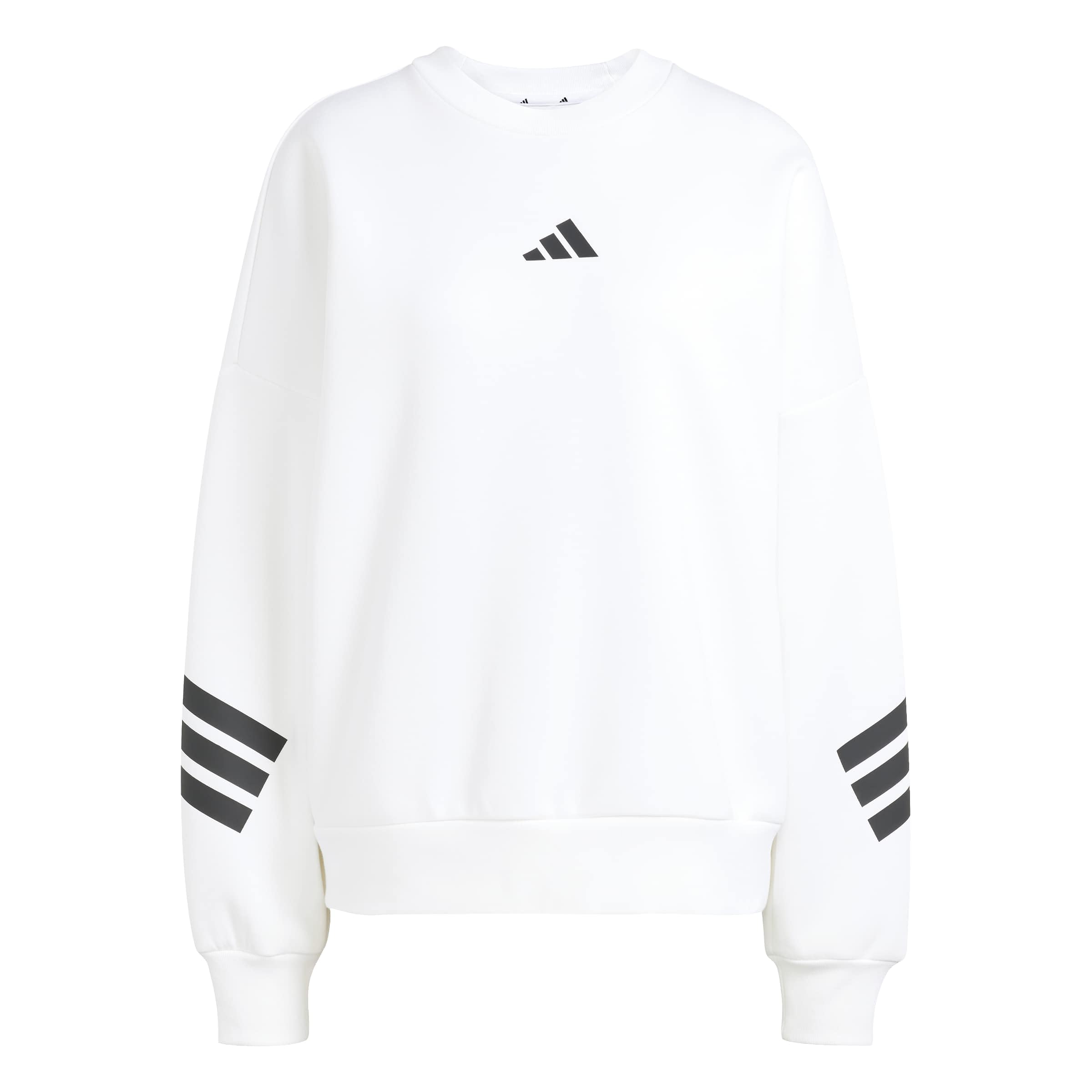 adidas Women's FUTURE ICONS THREE STRIPES SWEATSHIRT, white, XS