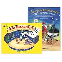 Tastenzauberei Band 1 und Weihnachtsmusizieren (Starterset) - Band 1 mit Online Audio und zusätzlicher CD + Weihnachts-Spielheft (ISBN 9789043124669 und 9789043132428) + Notenheft + 2 Piano-Bleistifte