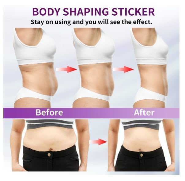 HDR MALL Body Shaper Stickers for Effortless Confidence | Shape and Shine Innovative Body Shaper Stickers for All-Day Comfort (10 Patches) Multicolour(Multicolor) 3