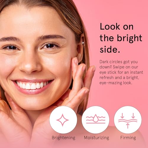 grace & stella Under Eye Brightener Balm Stick - Travel Essentials - Caffeine Eye Cream for Dark Circles, Puffiness, Wrinkles - Vegan Moisturizer Stick with Niacinamide, Hyaluronic Acid (0.13oz/3.5g) - Image 3