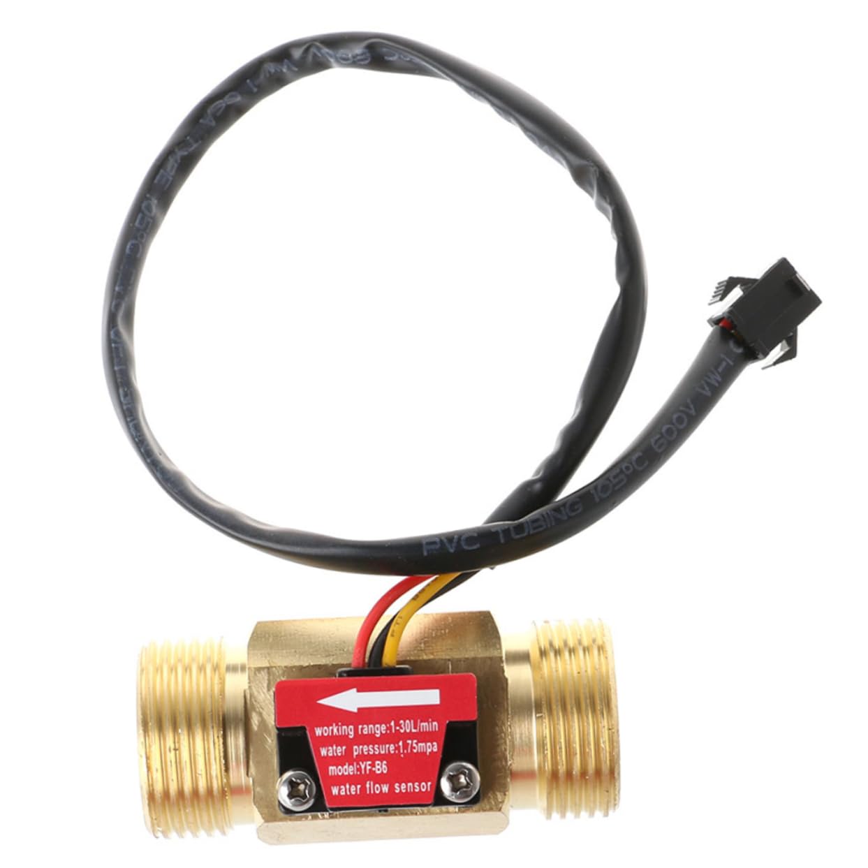 FUNOMOCYA 4 Hall Flow Meter Cfm Meter Hall Sensor Meter Hall Effect Sensor Water Water Meter Hall Effect Water Sensor Water Purifiers Water Flow Meter Hall Effect Meter Golden