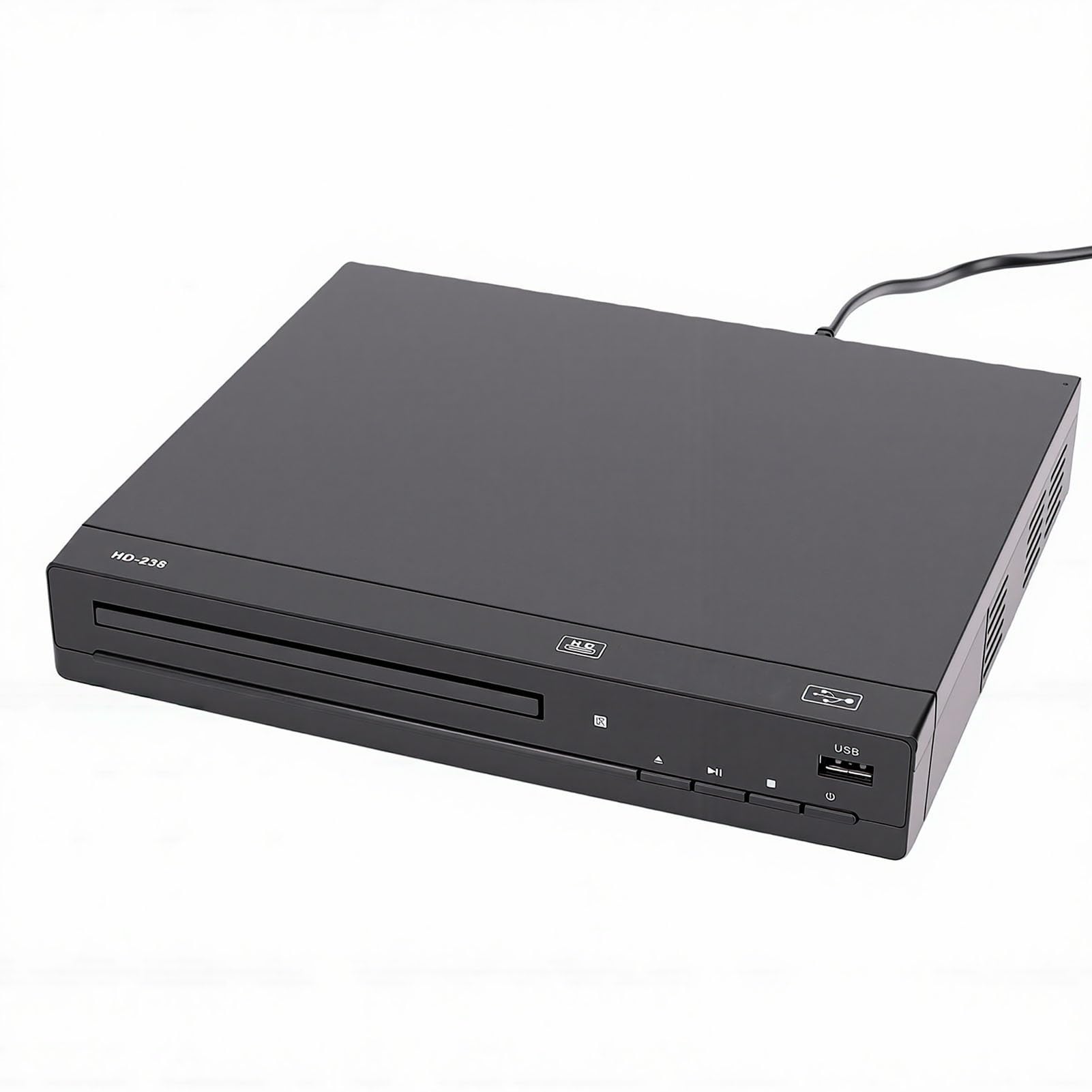 Odtwarzacz DVD dla Wszystkich Regionów, Odtwarzacz DVD USB 1080P z Pilotem i Kablami, do Telewizorów i Systemów Kina Domowego (wtyczka UE)
