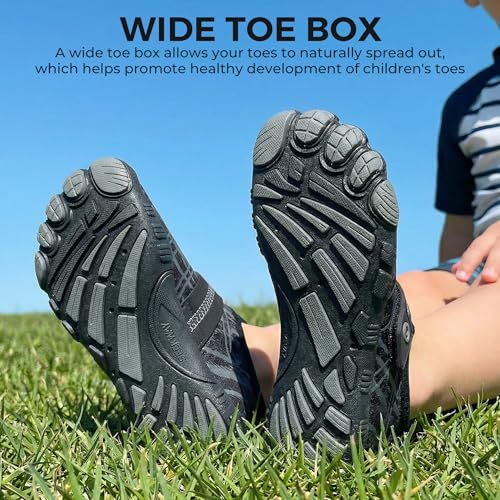 Image of SEEKWAY Barefoot Water Shoes for Kids - Wide Toe Box and Quick-Dry Sand Shoes Toddler for Hiking Swim Beach Pool Kayak Sport Accessories, Camping Essentials Must-Haves for Boys Girls Sizes
