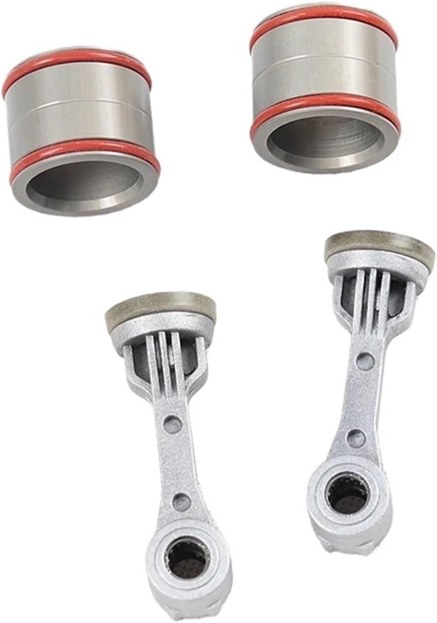 2Sets Air Compressor Cylinder Piston Rod 7P6616006E Compatible With Continenal Porsche Panamera Cayenne VW Touareg Jeep WK2 11-16