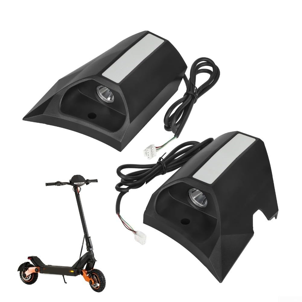 Ensemble de feux latéraux avant pour scooter électrique Kukirin G3, phare gauche et droit avec clignotants, visibilité nocturne améliorée, boîtier en plastique, noir (gauche + droite)