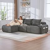canape angle cuir seanroyale 【Tissu en velours structuré premium】Ce tissu haut de gamme allie une sensation douce et agréable au toucher avec une élégance visuelle raffinée. Sa texture unique apporte une atmosphère chaleureuse et accueillante à votre intérieur, tout en y insufflant une touche de sophistication moderne. Parfait pour les intérieurs contemporains ou scandinaves, il résiste à l'usure quotidienne tout en conservant son aspect luxueux. Le velours structuré crée un jeu de lumière subtil qui enrichit la décoration de votre salon.