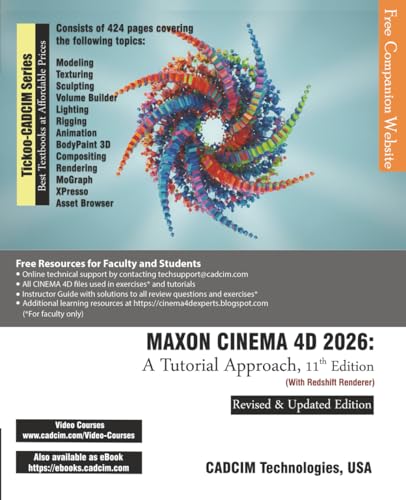  MAXON CINEMA 4D 2026: A Tutorial Approach, 11th Edition