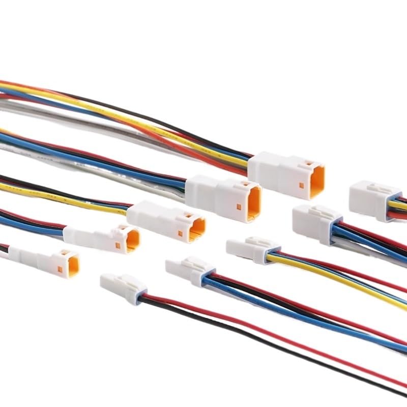 5/20/100Pcs 2P 3P 4P 6P 8P 0.6 MMJST JWPF Male Female Waterproof Wire Socket with Cable Electrical Connectors(6P Male,20 PCS)