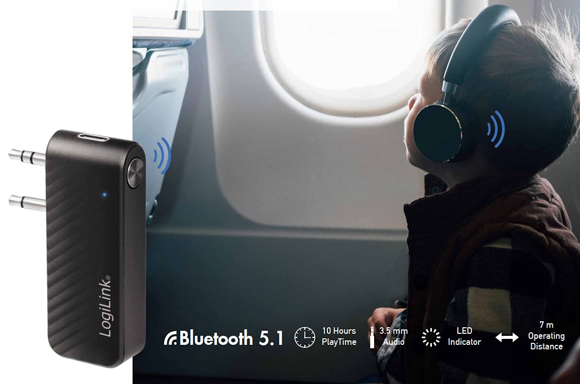 Logilink ZUB Bluetooth 5.1 Audio Transmitter Black