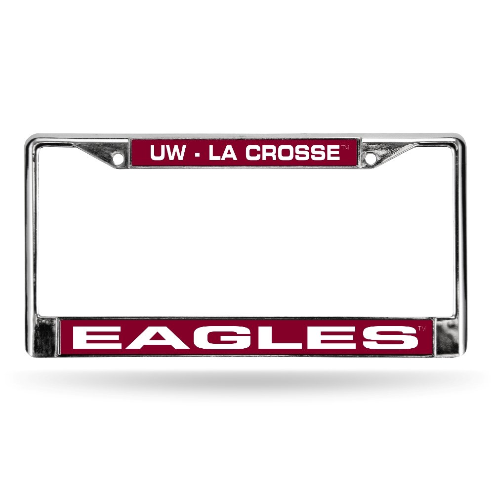 Rico NCAA Wisconsin - La Crosse Laser Chrome Frame, 15 x 8, Logo Color