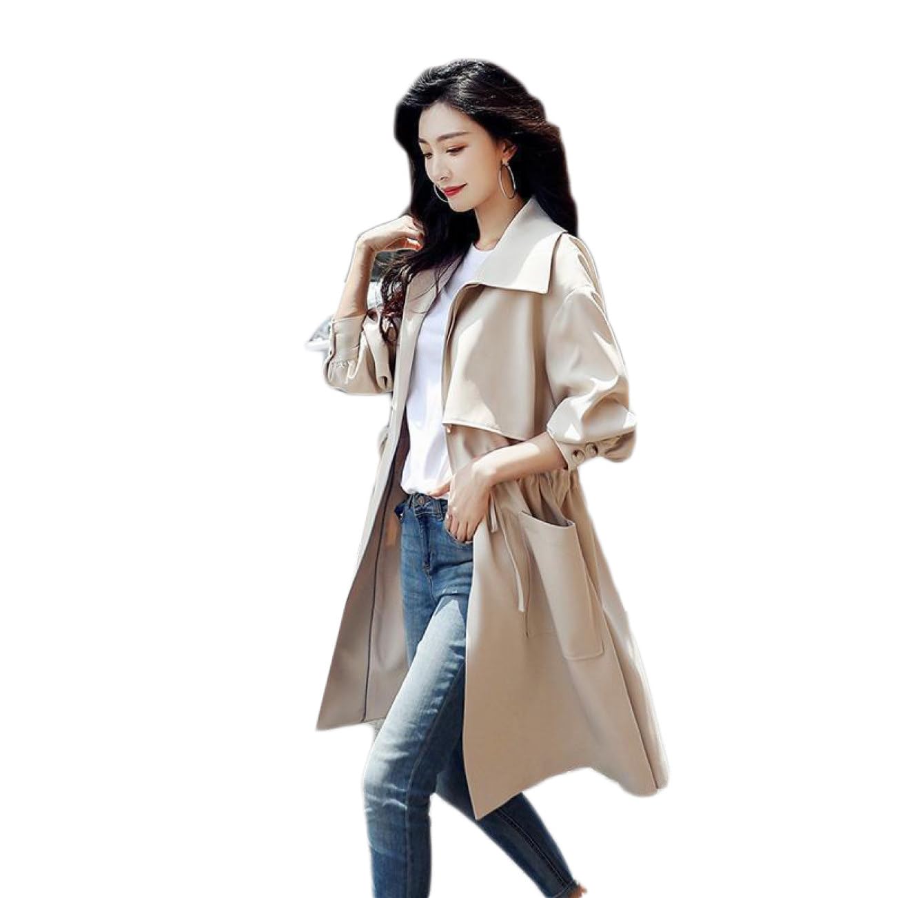 MaxMara 淡いピンク マウンテンパーカー　スプリングコート　トレンチコート MaxMara 淡いピンク マウンテンパーカー スプリングコート