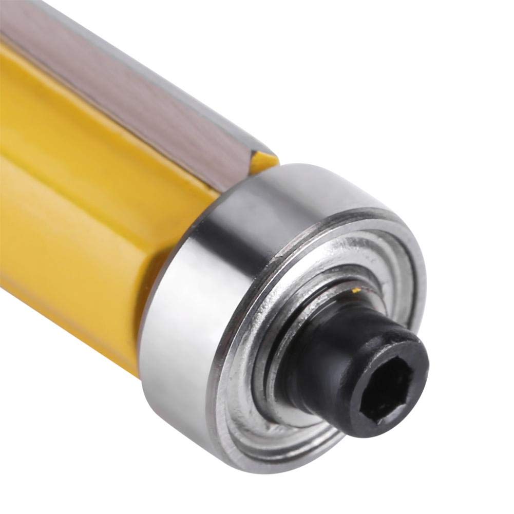 Fdit Flush Trim Router Bits Top Bearing Router Bit 1/4" Shank Straight Router Bit Carbide Tipped Woodworking Tool