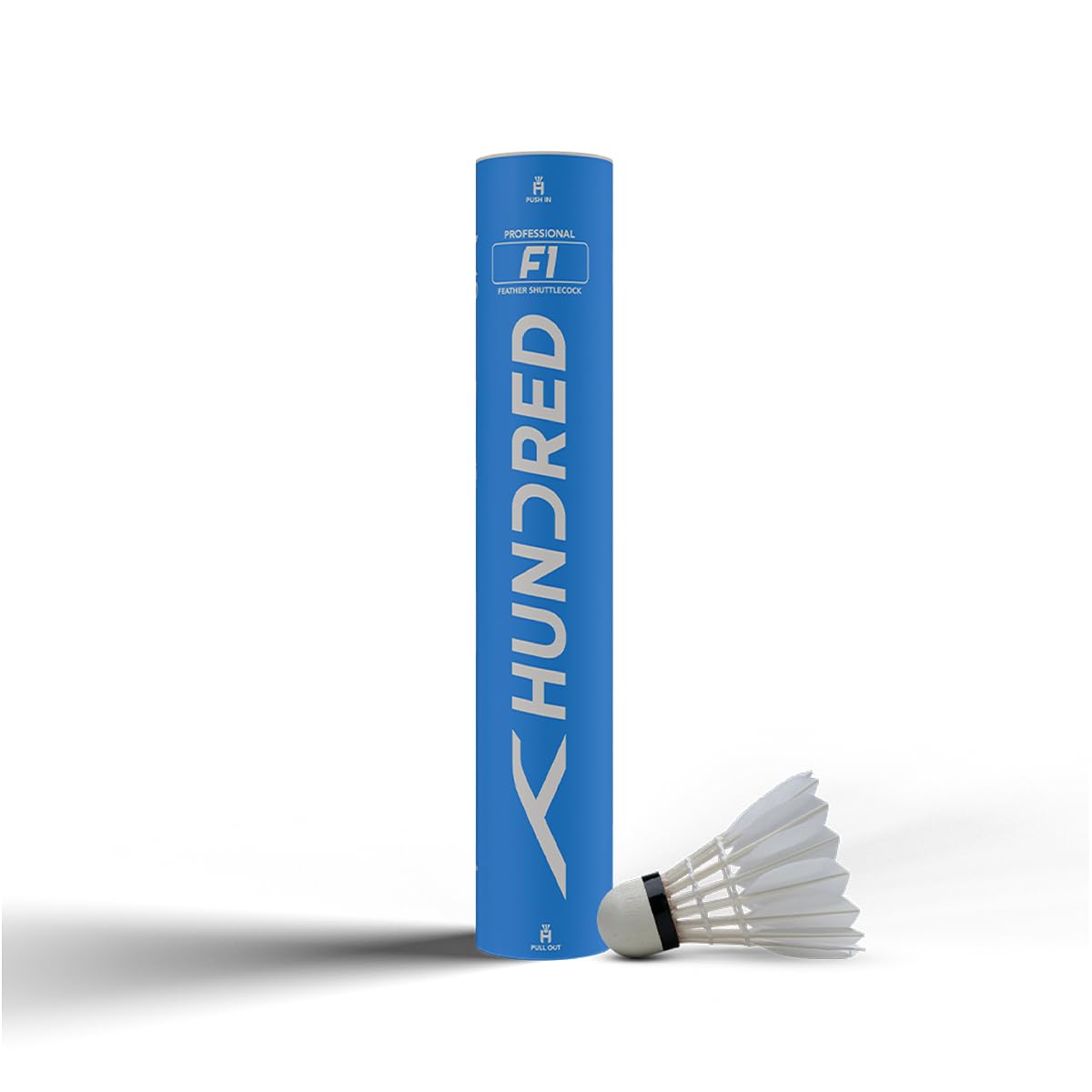 Buy Hundred F1 Feather Shuttlecock | Pack of 10| Speed 77 Duck Feathers ...