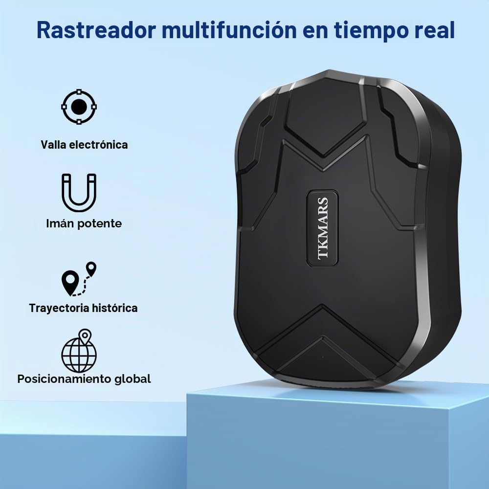 Localizador GPS para Coche 4G con Tarjeta SIM, 5000mAH Batería 6 Meses Larga Espera Rastreador GPS Antirrobo Magnético, Alarma de Vibración, 180 Días Ruta Histórica, Se Requiere Suscripción TK905E