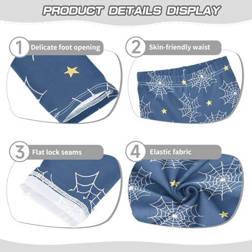 Spider Web Star Girls Leggings Soft Stretch Workout Yoga Dance Pants for Kids Casual Tights3