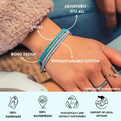 Set de 2 Pulseras Trenzadas Impermeables Unisex miniatura 5