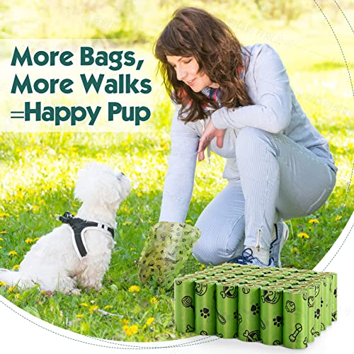 Tvood Dog Poop Bags(420 Count), Poop Bags For Dogs Leak Proof Doggie Waste Disposal Bags Refill Rolls With 2 Free Dispenser (Scented) #TOP6