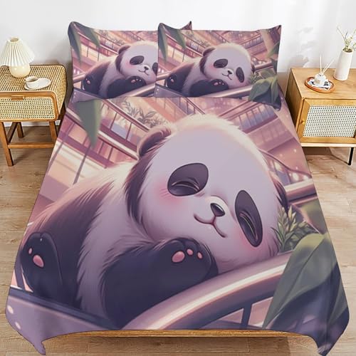 Parure de lit enfant 200x200 cm avec impression 3D et 2 taies d'oreiller - 2