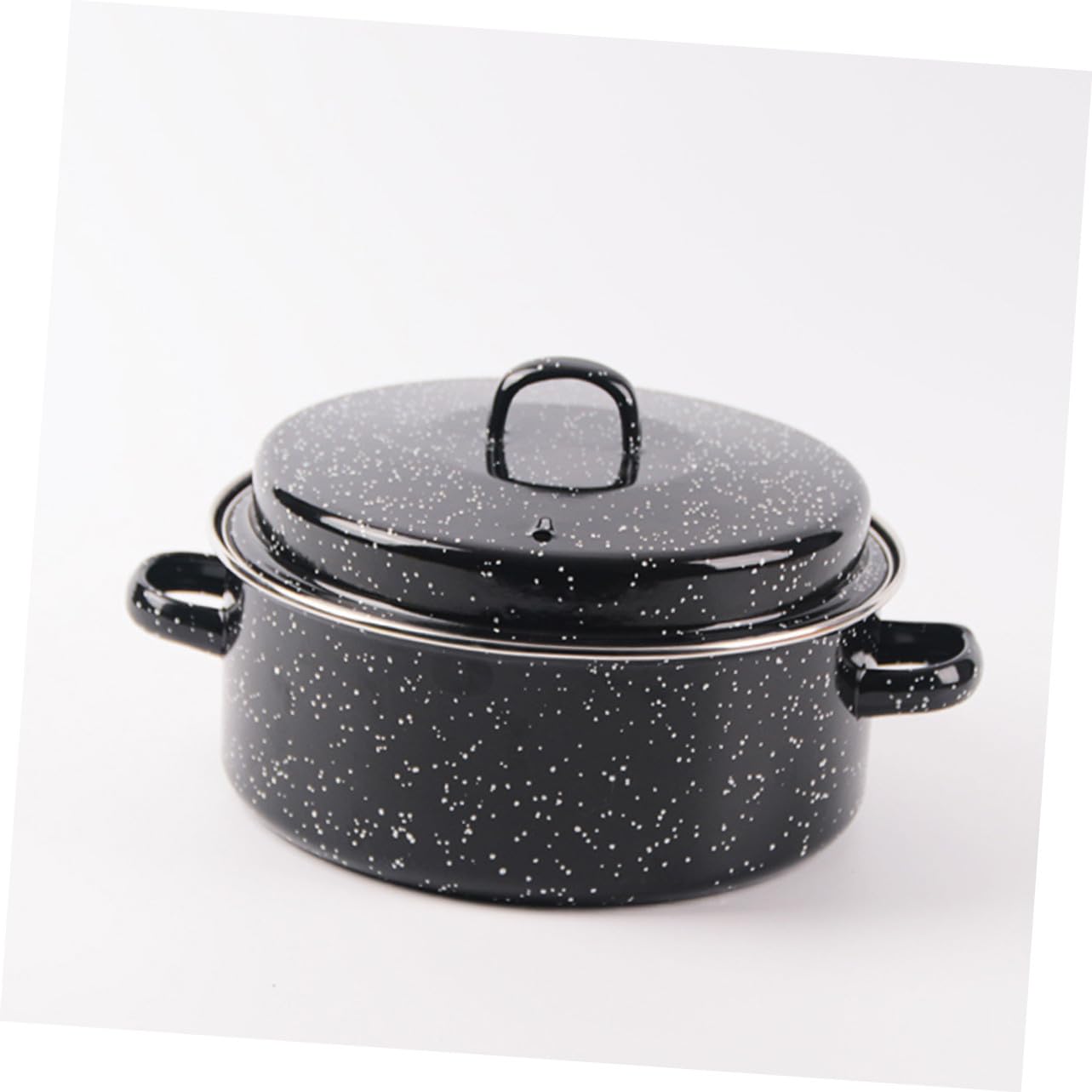 TOPBATHY Olla de Cocina Sarten Asar Castañas Rostizador para Patatas y Carne de Acero Inoxidable para Uso Doméstico