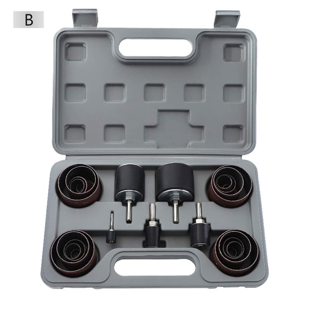 Ponceuse à tambour, meuleuse à broche, kit d'outils 2 types avec étui pour perceuse