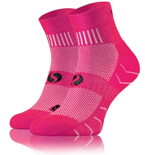 Sesto Senso Calcetines Deporte Colores Mujer Hombre Algodón 1 Par 35-38 Rosa