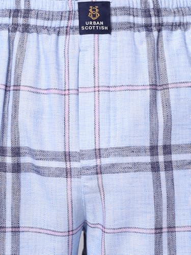 Image of Urban Scottish Men's Lounge Pants 100% Cotton Men's Lounge Night Pant Comfortable Leisure-Wear Lower with an Elastic Waist-Band and Regular Fit Track Pants, Machine Washable Stay at Home